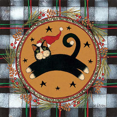 HILL677 - Jumping Black Cat - 12x12