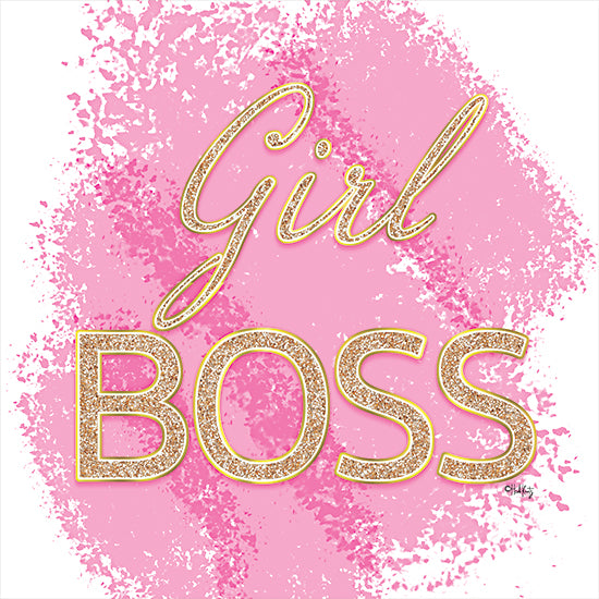 Heidi Kuntz HK114 - HK114 - Girl Boss - 12x12 Girl Boss, Pink and Gold, Glitter, Tween, Signs from Penny Lane