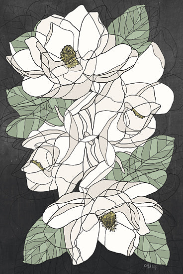 Heidi Kuntz HK147 - HK147 - Cascading Magnolias - 12x18 Flowers, White Flowers, Magnolias, Blossoms, Botanical from Penny Lane