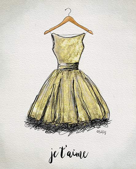Heidi Kuntz HK173 - HK173 - Je T'aime Dress - 12x16 Dress, Je T'aime, French, Clothes, Fashion from Penny Lane