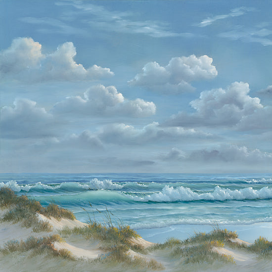 Georgia Janisse JAN249 - JAN249 - Shoreline I - 12x12 Shoreline, Coastal, Ocean, Beach, Clouds, Landscape from Penny Lane