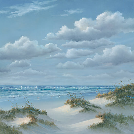 Georgia Janisse JAN251 - JAN251 - Shoreline III - 12x12 Shoreline, Coastal, Ocean, Beach, Clouds, Landscape from Penny Lane