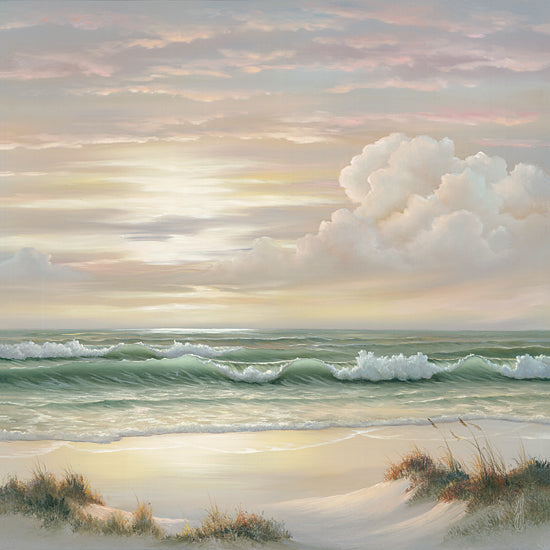 Georgia Janisse JAN253 - JAN253 - Coastal Dusk II - 12x12 Ocean, Waves, Coast, Sand, Sea, Landscape, Clouds from Penny Lane