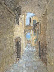 JAN316 - Tuscany Archway to the Sea - 12x16