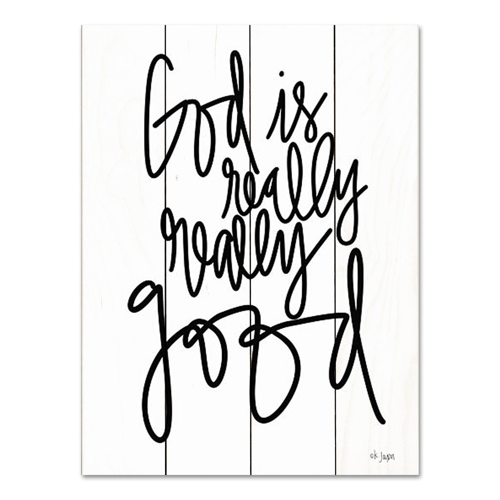 Jaxn Blvd. JAXN539PAL - JAXN539PAL - God is Really, Really Good     - 12x16 Religious, God is Really, Really Good, Typography, Signs, Black & White from Penny Lane