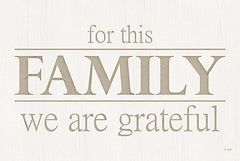 JAXN585 - For This Family We Are Grateful - 18x12