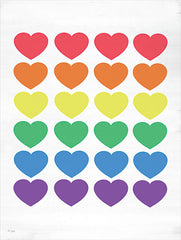 JAXN625 - Rainbow Hearts - 12x16