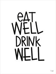 JAXN649 - Eat Well, Drink Well - 12x16