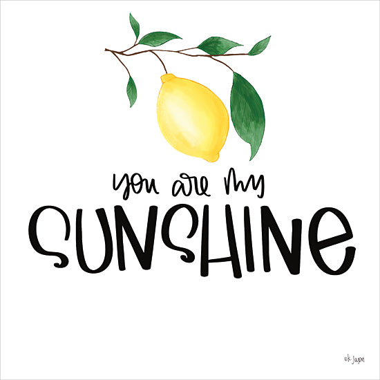 JAXN Blvd. JAXN657 - JAXN657 - You Are My Sunshine - 12x12 Inspirational, You are My Sunshine, Lemons, Children, Typography, Signs from Penny Lane