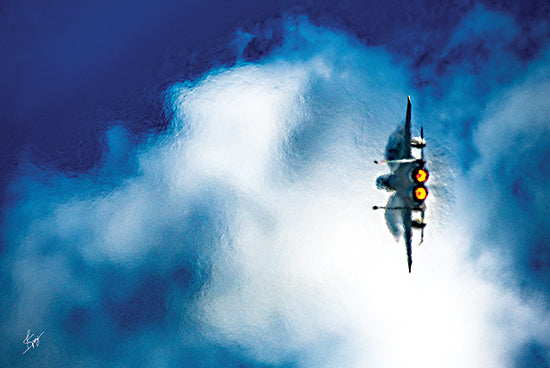 Justin Spivey JDS225 - JDS225 - Banking Hard - 18x12 Military, Airforce, Fighter Jets, Masculine, Sky, Clouds from Penny Lane