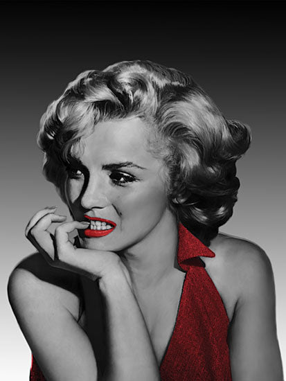 JG Studios JGS305 - JGS305 - The Thinker Red Halter - 12x16 Marilyn Monroe, Red Lipstick, Portrait from Penny Lane