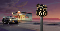 JGS325 - Route 66 Diner - 18x9