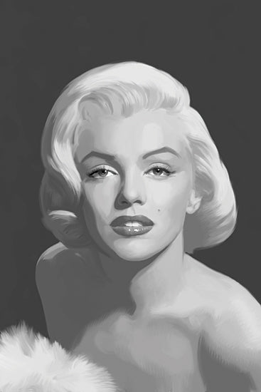 JG Studios JGS371 - JGS371 - Classis Beauty I - 12x18 Illustrative, Marilyn Monroe, Black & White, Portrait from Penny Lane