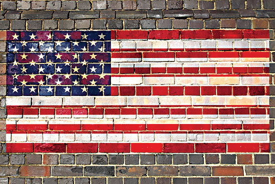 JG Studios Licensing JGS527LIC - JGS527LIC - USA Flag on Brick 2 - 0  from Penny Lane