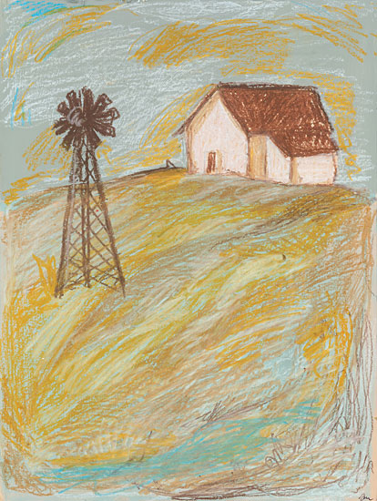 Jessica Mingo JM312 - JM312 - Ozarks - 12x16 Windmill, Ozarks, Barn, Primitive, Country from Penny Lane