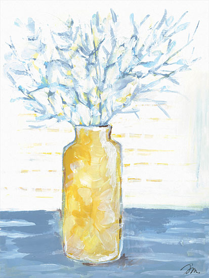 Jessica Mingo JM452 - JM452 - Blue Branches   - 12x16 Branches, Blue Branches, Vase, Abstract, Botanical from Penny Lane