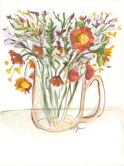 Jessica Mingo JM542 - JM542 - Buttermilk Farm Florals - 12x16 Wildflowers, Pitcher, Flowers, Country from Penny Lane