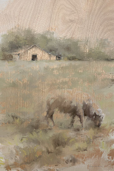 Kamdon Kreations KAM311 - KAM311 - The Front Pasture - 12x18 Abstract, Pasture, Animal, Barn, Farm, Neutral Palette from Penny Lane