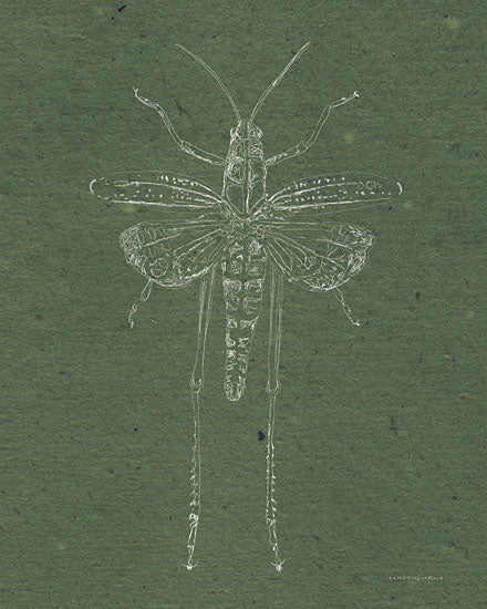 Kamdon Kreations KAM337 - KAM337 - Now Climb Young Grasshopper - 12x16 Grasshopper, Insects, Green from Penny Lane