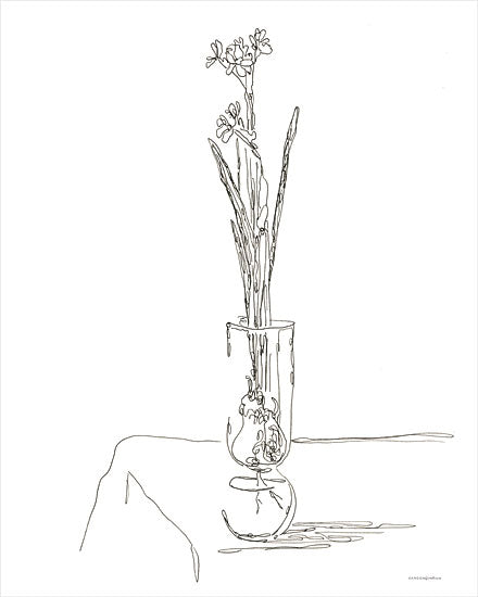 Kamdon Kreations KAM356 - KAM356 - The Way We Grow - 12x16 Flowers, Vase, Line Drawing, Abstract, Contemporary from Penny Lane