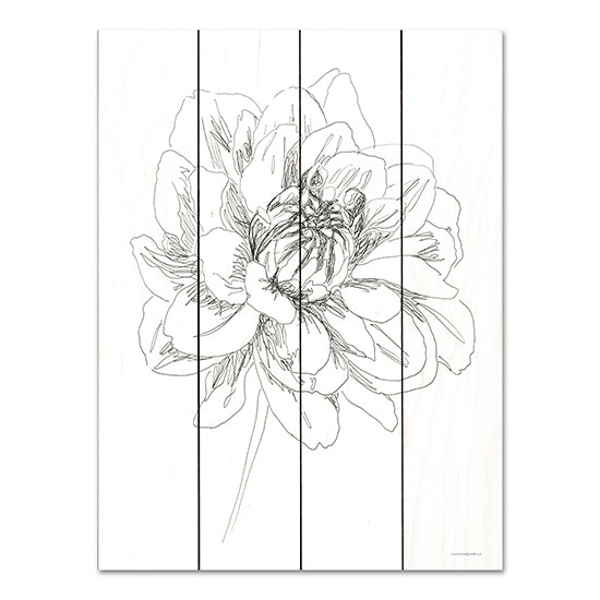 Kamdon Kreations KAM361PAL - KAM361PAL - The Center of things - 12x16 Flower, Sketch, Black & White from Penny Lane