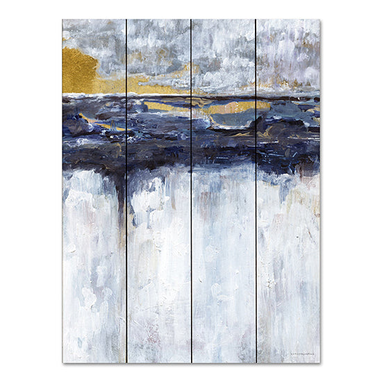 Kamdon Kreations KAM381PAL - KAM381PAL - The Edge - 12x16 Abstract, Blue, White, Gold from Penny Lane