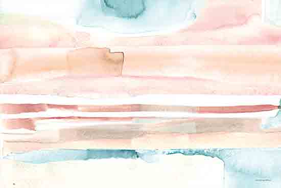 Kamdon Kreations KAM404 - KAM404 - Mirage in the Desert  - 18x12 Abstract, Contemporary, Peach, Blue, Watercolor from Penny Lane