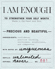 KAM439 - I Am Enough - 12x16