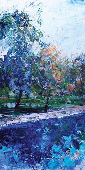 Kamdon Kreations KAM579 - KAM579 - Mile River 1 - 9x18 Abstract, Trees, Path, River, Blue, Purple, Brush Strokes, Landscape from Penny Lane