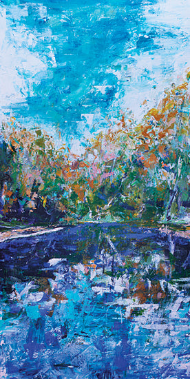 Kamdon Kreations KAM580 - KAM580 - Mile River 2 - 9x18 Abstract, Trees, Path, River, Blue, Purple, Brush Strokes, Landscape from Penny Lane