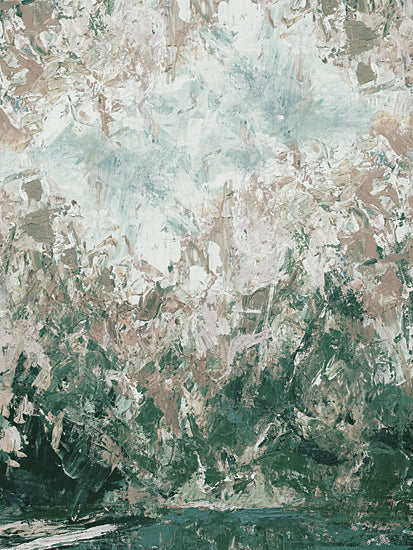 Kamdon Kreations KAM585 - KAM585 - Irish Spring - 12x16 Abstract, White, Green, Brush Strokes, Contemporary from Penny Lane