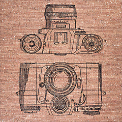KAM589 - Cork Camera - 12x12