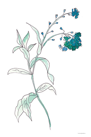 Kamdon Kreations KAM598 - KAM598 - Lean on Me - 12x18 Flowers, Wildflowers, Blue Flowers from Penny Lane