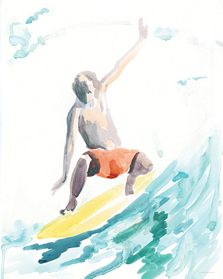 Kamdon Kreations KAM606 - KAM606 - Hang Ten - 12x16 Surfing, Summer, Boy, Man, Abstract, Coastal from Penny Lane