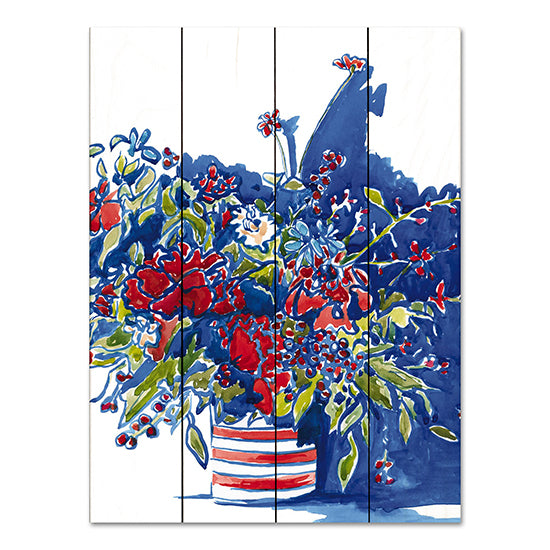 Kamdon Kreations KAM621PAL - KAM621PAL - Independence Celebration - 12x16 Abstract, Flowers, Red, White & Blue, Patriotic from Penny Lane