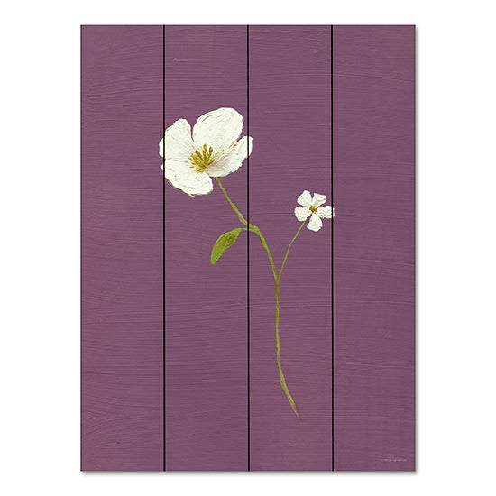 Kamdon Kreations KAM628PAL - KAM628PAL - Motherhood - 12x16 Flowers, White Flowers, Purple Background, Simplistic from Penny Lane