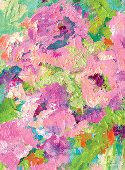 Kamdon Kreations KAM697 - KAM697 - Happy, Happy, Happy - 12x16 Abstract, Flowers, Pink Flowers, Textual Art, Textured from Penny Lane