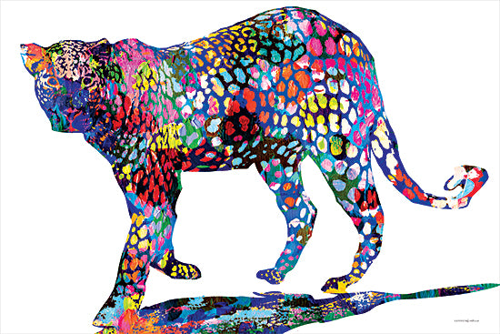Kamdon Kreations KAM739 - KAM739 - Cat Nip - 18x12 Whimsical, Jaguar, Colorful, Rainbow Colors, Reflection from Penny Lane