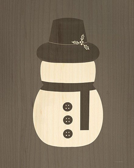 Kamdon Kreations KAM787 - KAM787 - Frosty the Peg Head - 12x16 Winter, Snowman, Buttons, Top Hat, Neutral Palette, White, Brown from Penny Lane