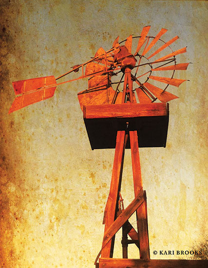 Kari Brooks KARI113 - KARI113 - Chip's Windmill I   - 12x16 Windmill, Photography, Sunset from Penny Lane