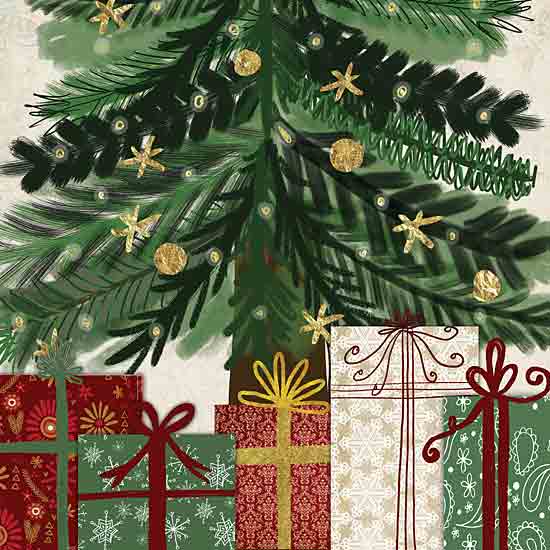 Katie Doucette KD180 - KD180 - Christmas Presents - 12x12 Christmas, Holidays, Christmas Tree, Presents, Ornaments, Decorative from Penny Lane