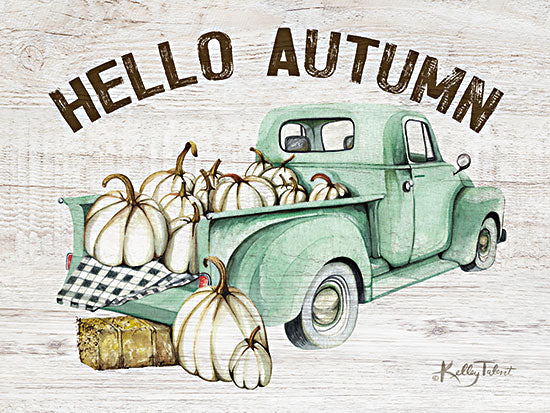 Kelley Talent KEL106 - KEL106 - Hello Autumn Vintage Truck - 16x12 Hello Autumn, Truck, Pumpkins, White Pumpkins, Autumn, Farm from Penny Lane