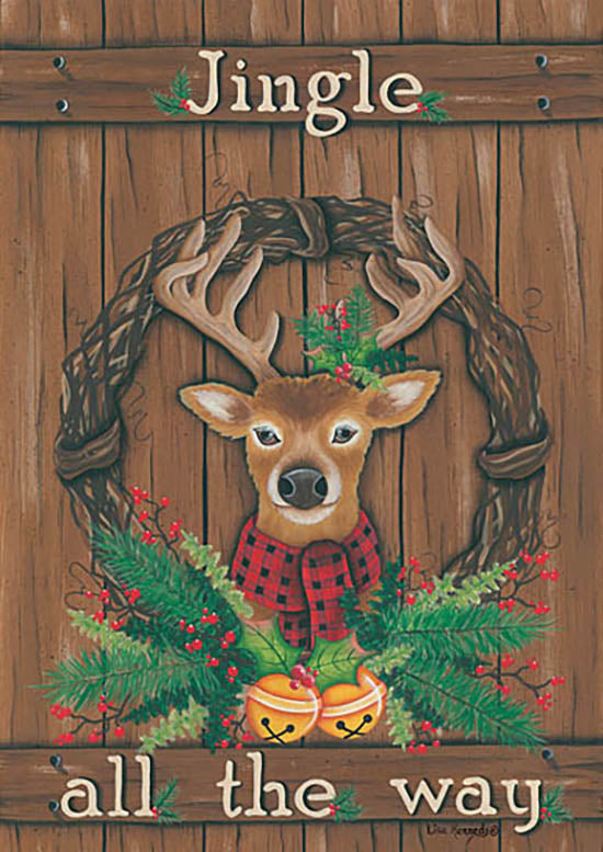 Lisa Kennedy Licensing KEN1081 - KEN1081 - Reindeer Wreath - 0  from Penny Lane