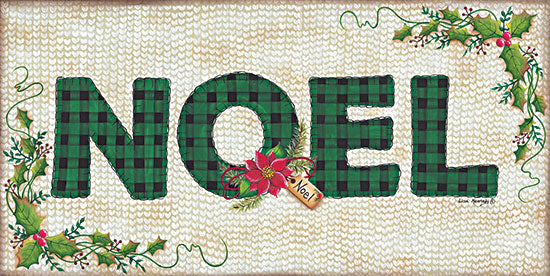 Lisa Kennedy KEN1185 - KEN1185 - NOEL - 18x9 Noel, Christmas, Holidays, Buffalo Plaid, Holly, Berries, Signs from Penny Lane