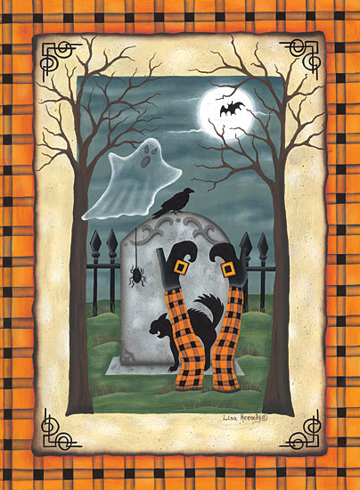 Lisa Kennedy KEN1224 - KEN1224 - Witch Legs - 12x16 Halloween, Witch Legs, Whimsical, Grave Yard, Cemetery, Ghosts, Border, Scary from Penny Lane
