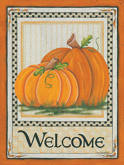 Lisa Kennedy KEN940 - Fall Pumpkin Welcome - Pumpkin, Autumn, Welcome, Signs from Penny Lane Publishing