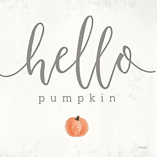 Kate Sherrill KS183 - KS183 - Hello Pumpkin   - 12x12 Fall, Pumpkin, Hello Pumpkin, Typography, Signs, Textual Art from Penny Lane