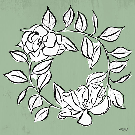 Kate Sherrill Licensing  KS250LIC - KS250LIC - Floral Wreath Sketch - 0  from Penny Lane