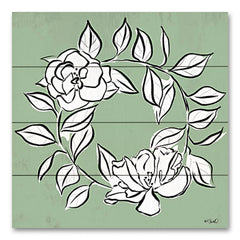 KS250PAL - Floral Wreath Sketch - 12x12