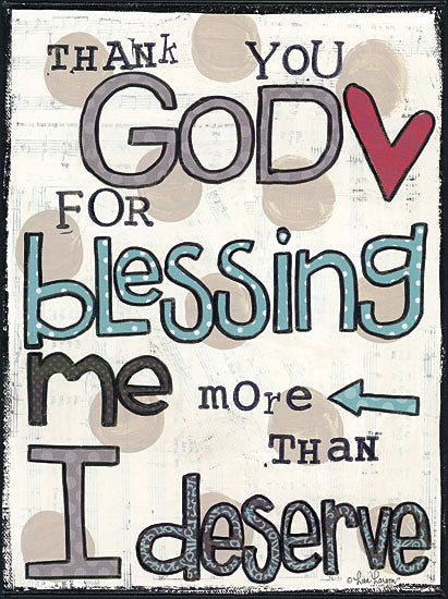 Lisa Larson LAR334 - Thank You God - God, Religious, Typography, Signs from Penny Lane Publishing